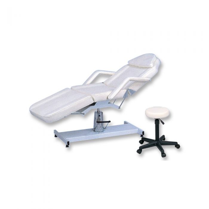 SILLA HIDRÁULICA BASE METALICA C/TABURETE